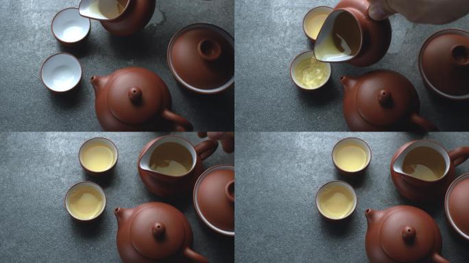 中国古董茶。茶具紫砂