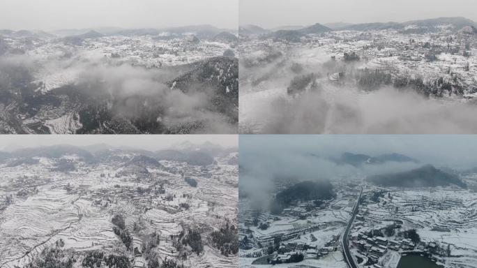 《山野雪景》