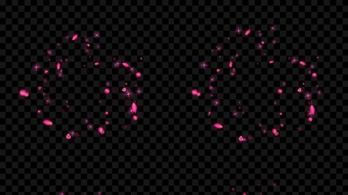 原创游戏点击玫瑰特效爆炸按钮效果扩散光效