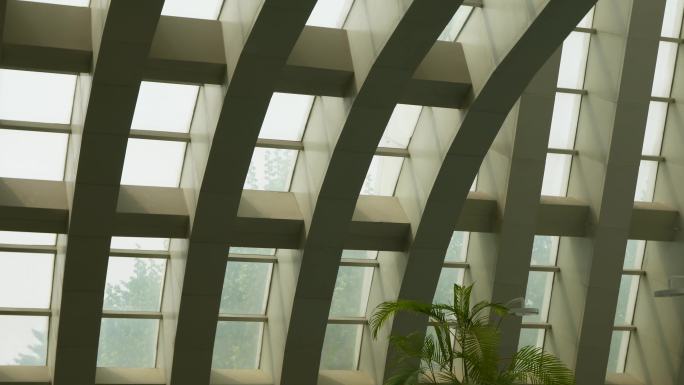 现代建筑设计结构房顶玻璃 (6)