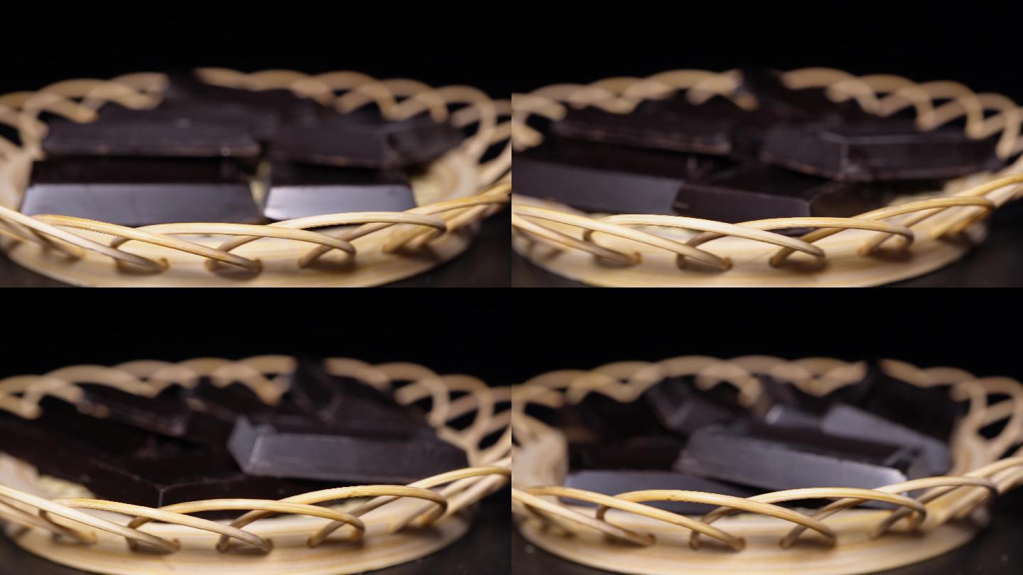 特写黑巧克力零食甜品 (5)