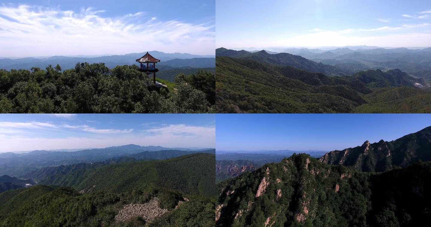 航拍山 大自然风光 风光片 山区风景