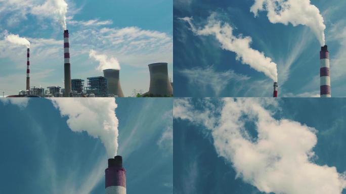 工厂排放烟雾污染环境