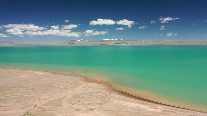 原创西藏那曲尼玛县达则错高原湖泊自然风光