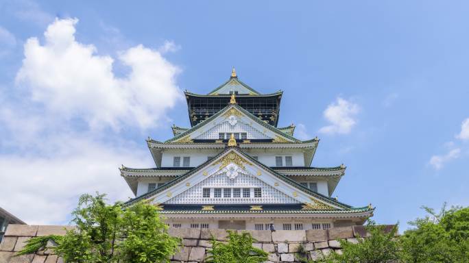 4K时间点：日本大阪的大阪城堡