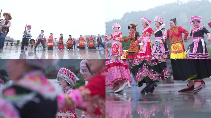 威信站苗族彝族少数民族跳舞A023