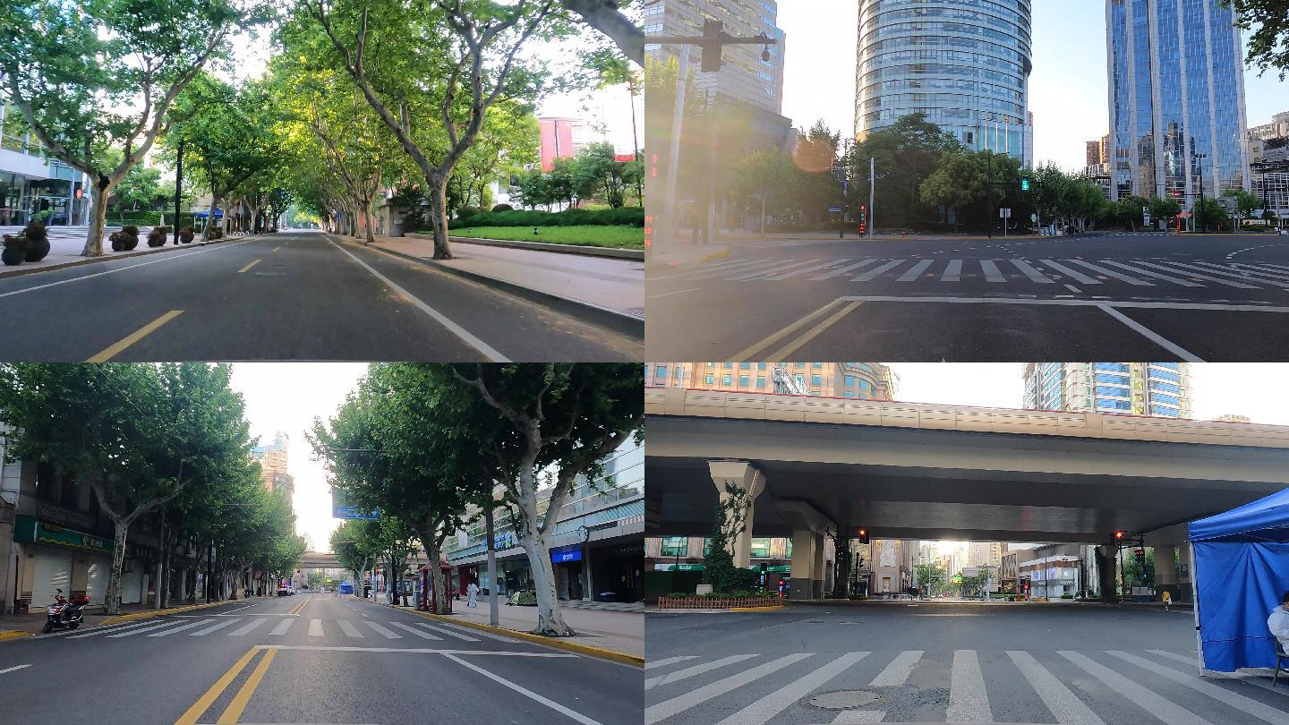上海封城中的街头环境现状