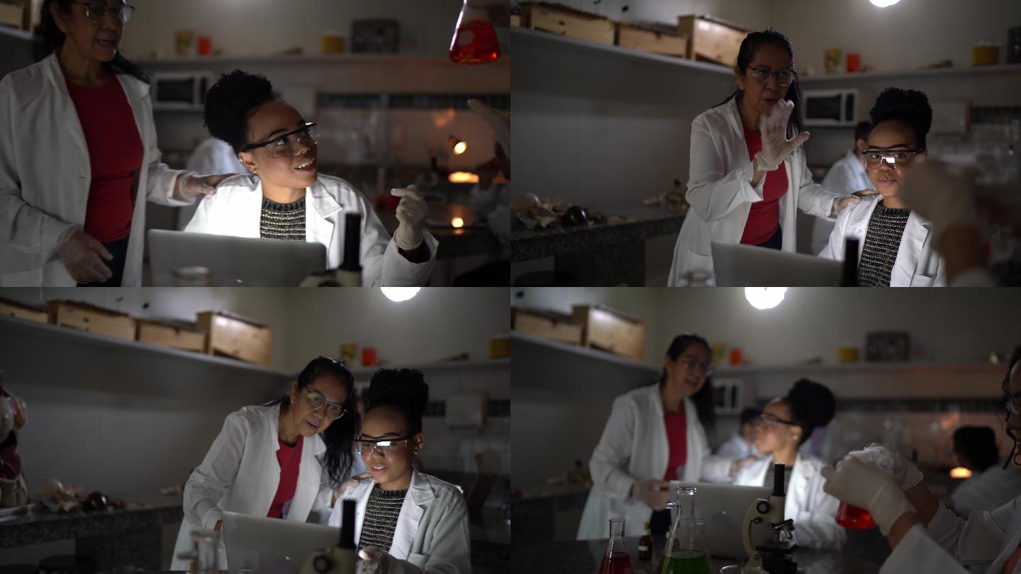 在学校做实验的时候在实验室帮助学生