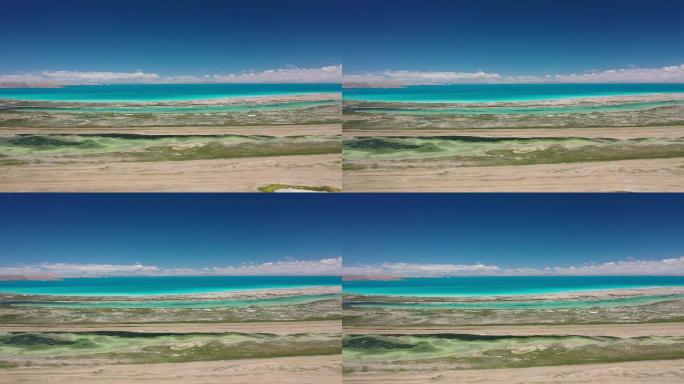 原创西藏班戈县色林错高原湖泊自然风光航拍