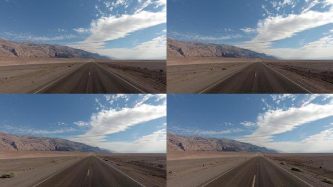 开车穿过死亡谷，加利福尼亚州