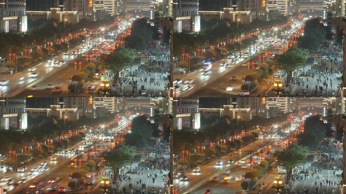 中国城市夜间交通的时空推移