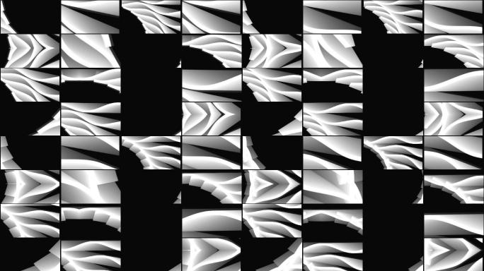 4K 抽象艺术对称图案投影背景系列83