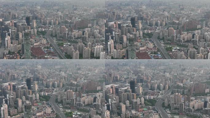 4K原素材-上海空城，南北高架路
