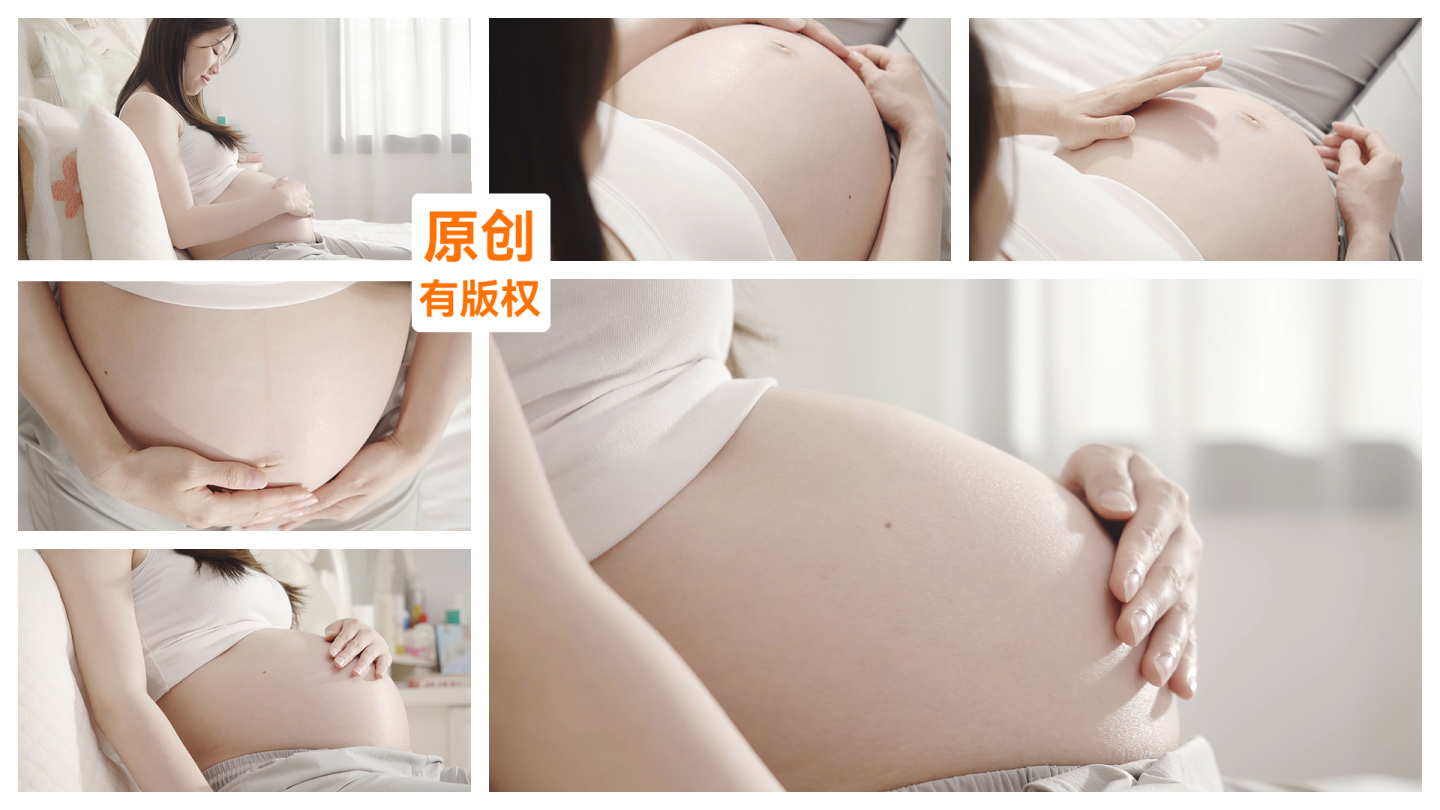 孕妇怀孕孕妇抚摸肚子