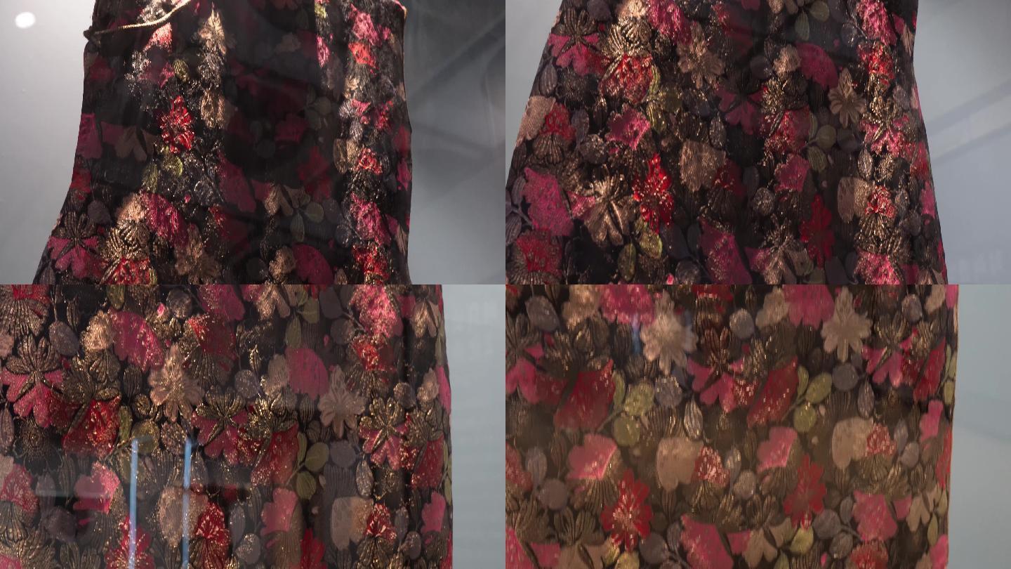 丝绸布料纺织旗袍中国风 (4)