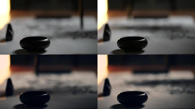 4k通用书法国画场景模拟