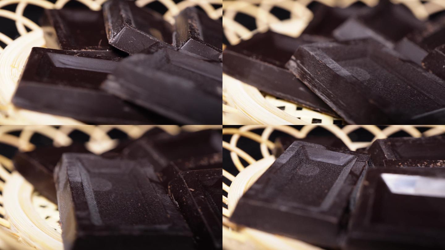特写黑巧克力零食甜品 (4)