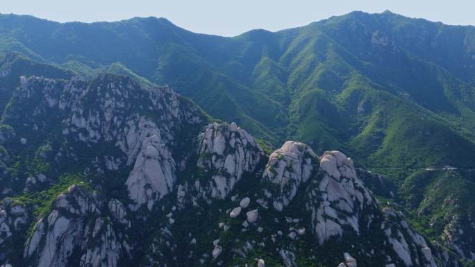 4K航拍短片.北京凤凰岭顶峰全景