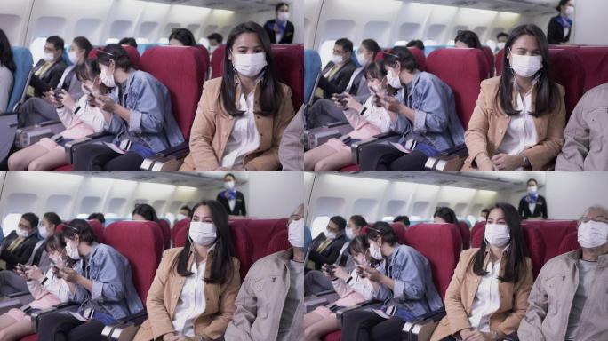 这名乘客在飞机客舱突然生病。