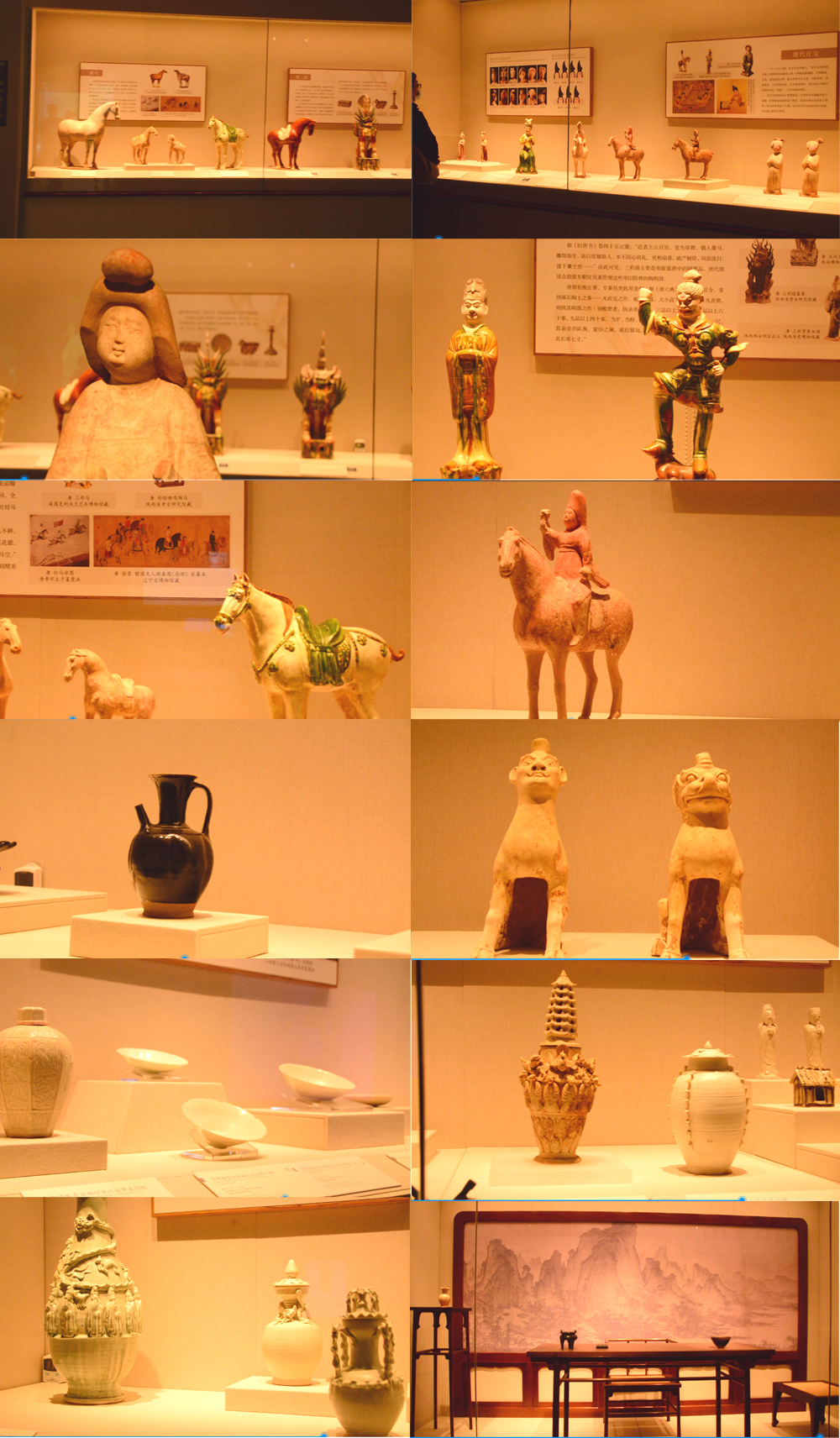 深圳古代博物馆展览陶瓷实拍视频素材