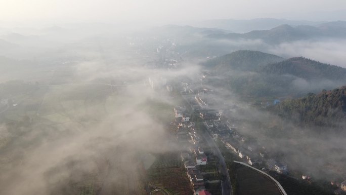 湖南省郴州市永兴县黄泥镇劳武水库航拍