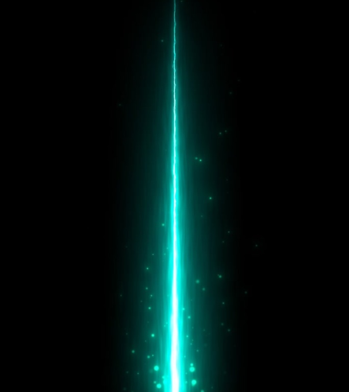 抖音绿色流星能量线魔法素材