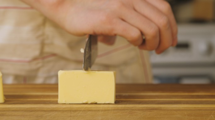 手工切块黄油家用房间切割黄油乳制品