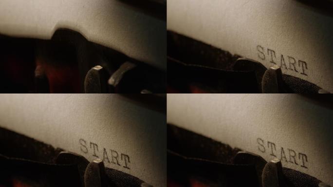 旧打字机的LD型条打印出word START