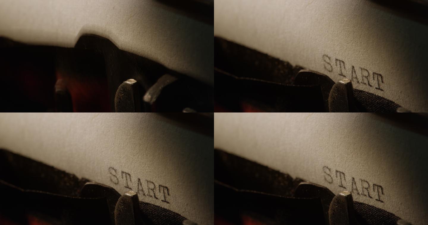 旧打字机的LD型条打印出word START