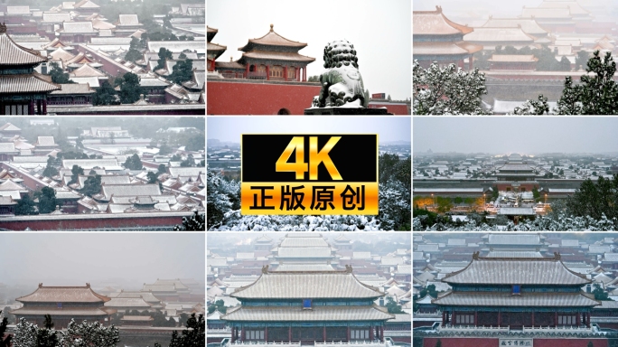 北京 故宫 下雪