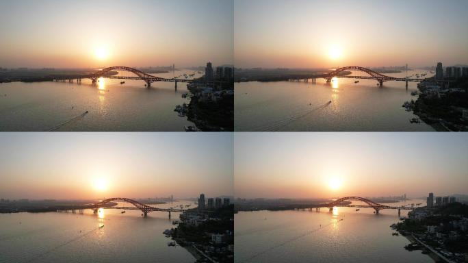 缩小中国南沙区明珠湾大桥