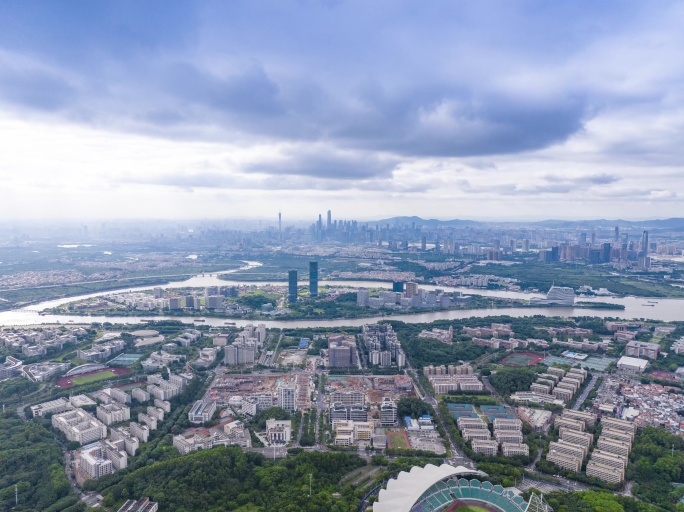 广州生物岛大学城航拍延时02