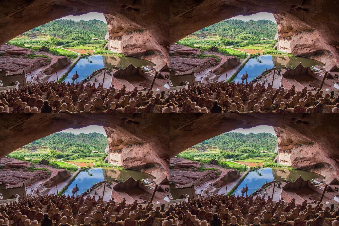 湖南省郴州市永兴县黄泥镇国陵寺延时摄影_3456x2304