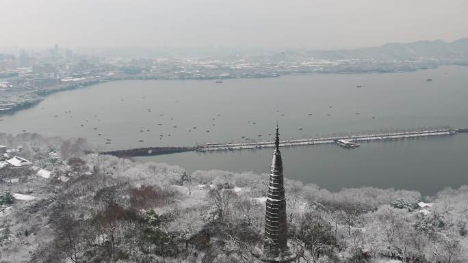 西湖雪景