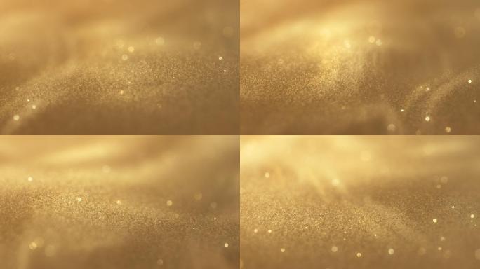 漩涡粒子-金色-闪烁、可循环、背景动画