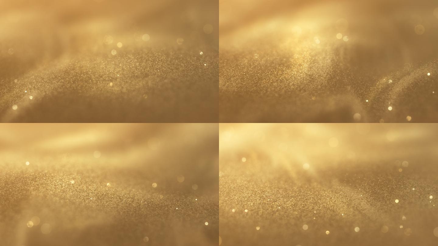 漩涡粒子-金色-闪烁、可循环、背景动画