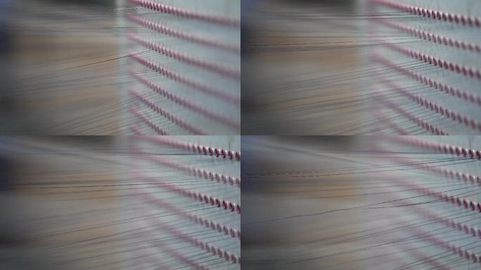 传统纺织产业车间纺丝纺线羊毛毛线毛纺特写