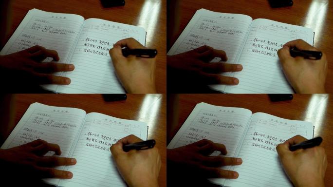 会议记录写字摘要C