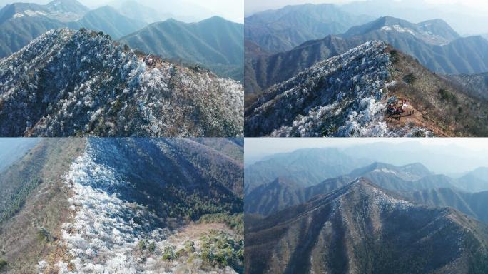 富阳杏梅尖雪景