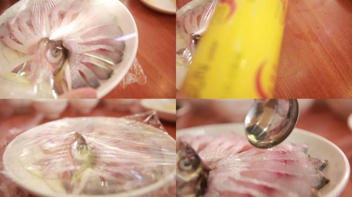 【镜头合集】葱姜水腌制孔雀鱼  (3)