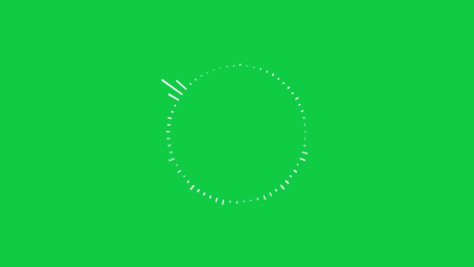 圆形音频频谱动画库存视频背景彩色键控绿色屏幕-人工语音或语音圆形动画-4K数字均衡器HUD