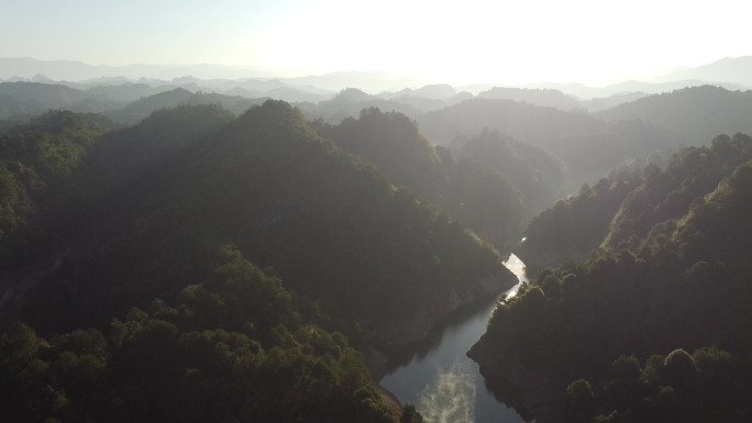 郴州市永兴县龙潭水库航拍