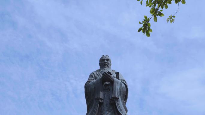 中国北京 学术圣地 名人雕像 历史悠久