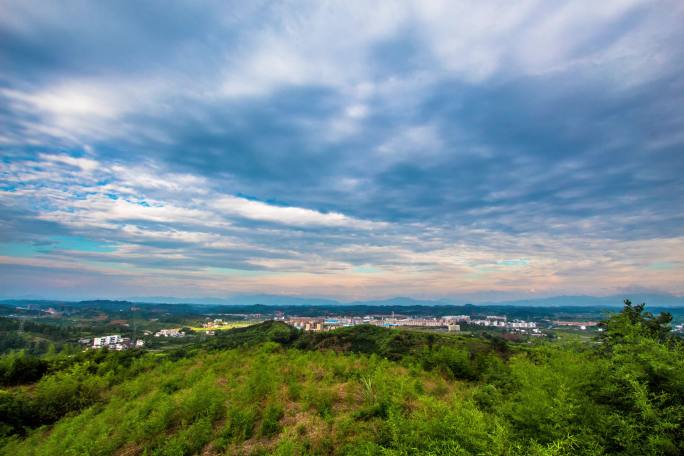 湖南省郴州市永兴县龙王岭风景延时摄影