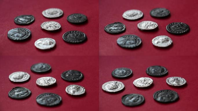 古罗马红色货币货币