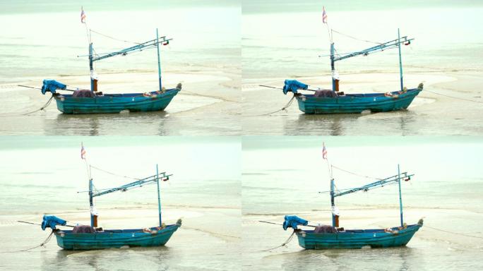 海上慢动作渔船
