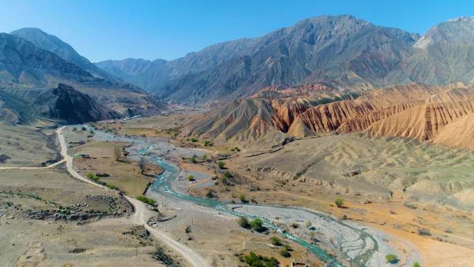 中国新疆 北国风光 唯美意境 实景航拍
