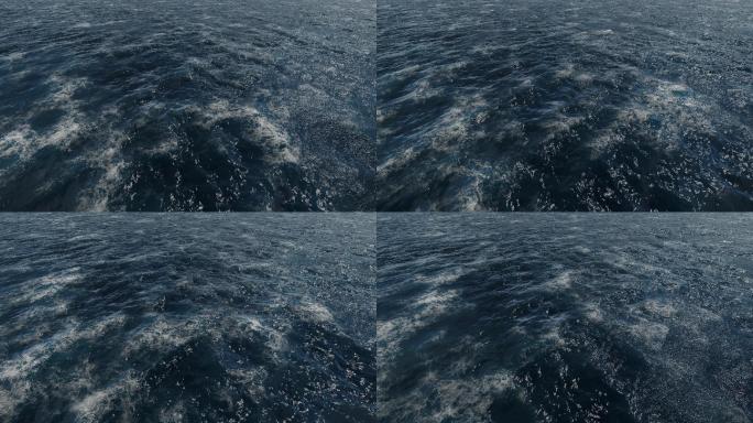 4K海洋海浪大海海面水波纹