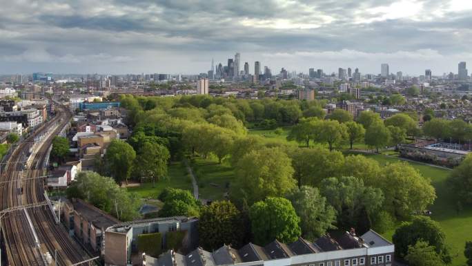 伦敦菲尔德，伦敦东部的哈克尼（Hackney），从高角度看，这是首都唯一一家户外加热型丽都