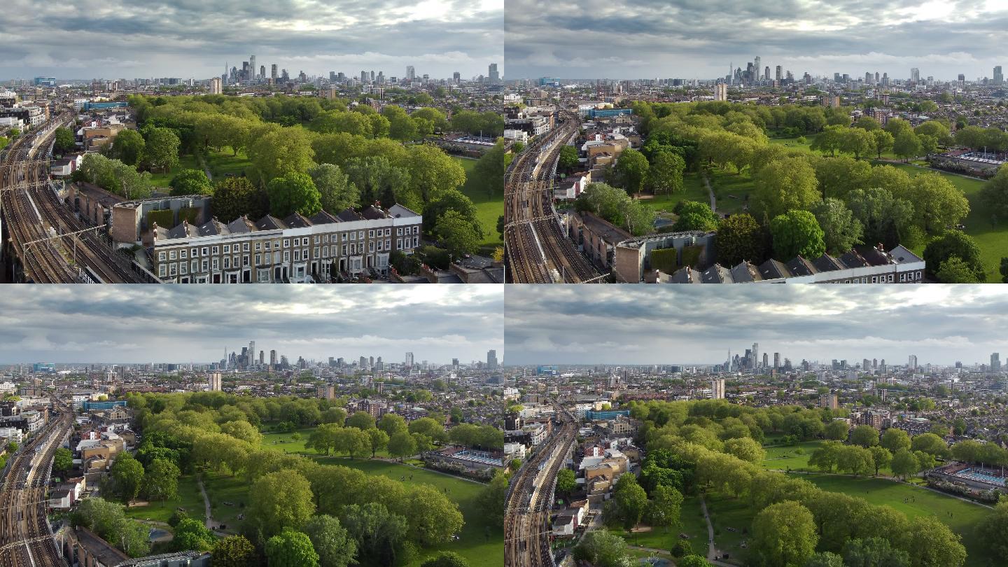 伦敦菲尔德，伦敦东部的哈克尼（Hackney），从高角度看，这是首都唯一一家户外加热型丽都